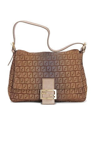 Fendi Zucchino Mama Baguette Shoulder Bag FWRD Renew