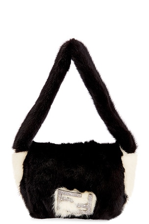 Fendi Fur Baguette Shoulder Bag FWRD Renew