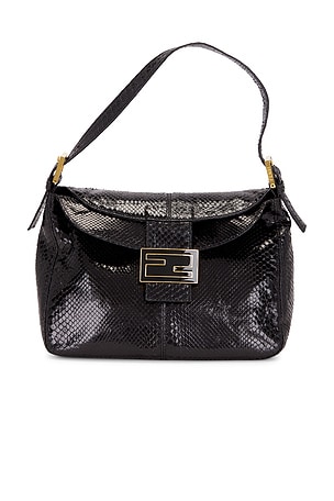 Fendi Vintage Python Mama Baguette Shoulder Bag FWRD Renew