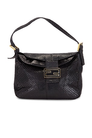 Fendi Vintage Python Mama Baguette Shoulder Bag FWRD Renew