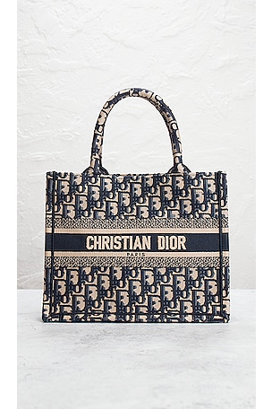 FWRD Renew Dior Book Tote Bag in Black