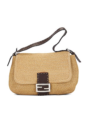 Fendi Zucca Print Mamma Baguette Shoulder Bag, Brown Canvas