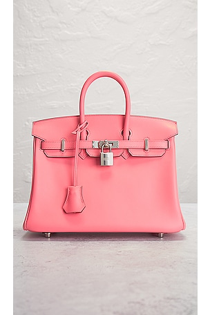 FWRD Renew Hermes Swift Birkin 25 Handbag in Pink