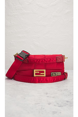 FWRD Renew Fendi X Porter Baguette Shoulder Bag in Red