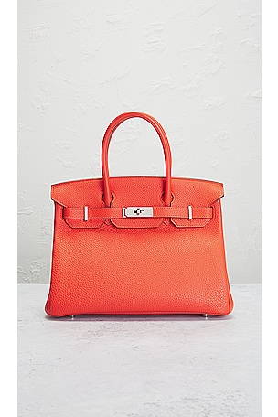 FWRD Renew Hermes Birkin 30 Handbag in Orange