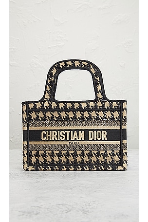 FWRD Renew Dior Mini Book Tote Bag in Navy