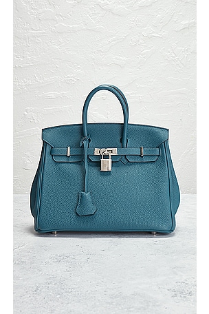 FWRD Renew Hermes Birkin 25 Handbag in Blue