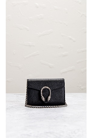 FWRD Renew Gucci Mini Dionysus Wallet On Chain in Black