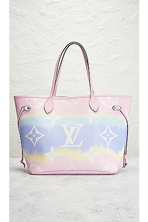 FWRD Renew Louis Vuitton Escale Neverfull MM Tote Bag in Pink