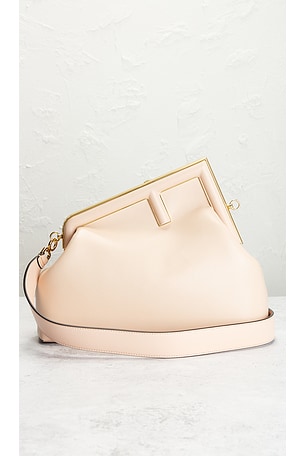 FWRD Renew Fendi First Shoulder Bag in Pink