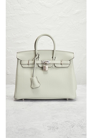 FWRD Renew Hermes Togo Birkin 25 Handbag in Grey