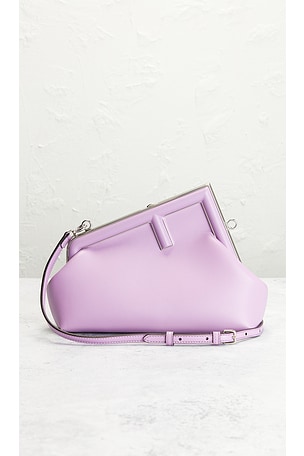 FWRD Renew Fendi First Shoulder Bag in Lavender