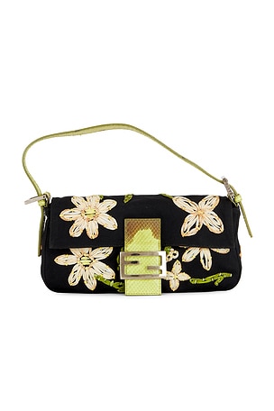 Fendi Floral Embroidered Mama Baguette Shoulder BagFWRD Renew$1,700PRE-OWNED