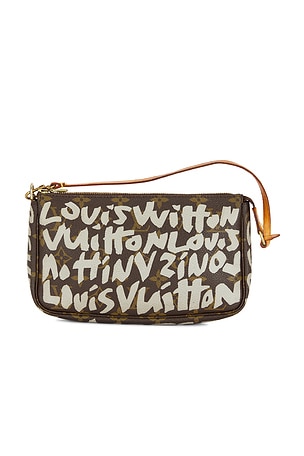 Louis Vuitton Monogram Graphite Accessoires Pochette Shoulder BagFWRD Renew$1,625PRE-OWNED