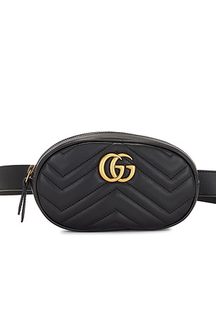 Gucci Marmont Leather Waist Bag FWRD Renew