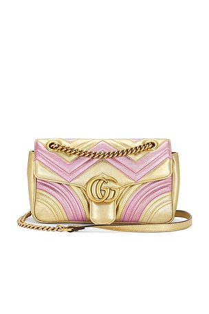 Gucci GG Marmont Chain Leather Shoulder Bag FWRD Renew