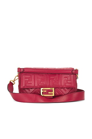 Fendi Zucca Baguette Shoulder Bag FWRD Renew