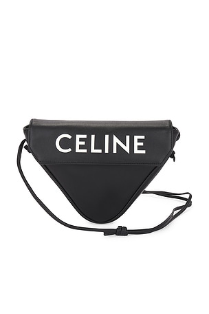 Celine Leather Triangle Shoulder Bag FWRD Renew