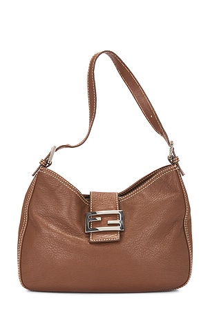 Fendi Mama Leather Baguette Shoulder Bag FWRD Renew