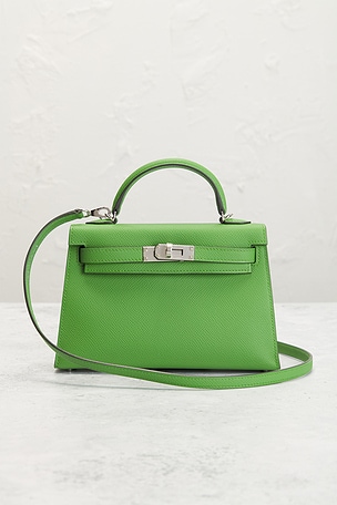 FWRD Renew Hermes Epsom Kelly 20 Handbag in Green