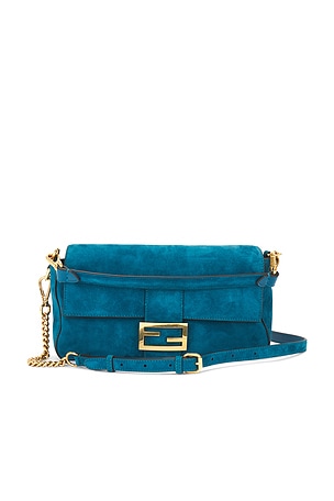 Fendi Mama Suede Baguette Shoulder Bag FWRD Renew