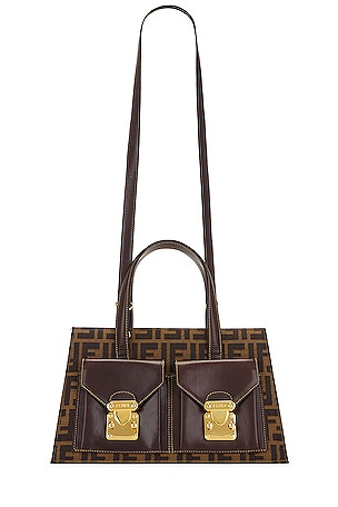 Fendi Vintage Zucca Satchel Bag FWRD Renew