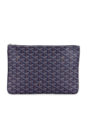 FWRD Renew Goyard Senna Pochette Bag en Navy REVOLVE