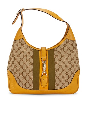 Gucci GG Jackie Canvas Shoulder Bag FWRD Renew