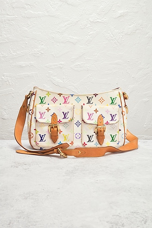 FWRD Renew Louis Vuitton Monogram Lodge GM Shoulder Bag in White