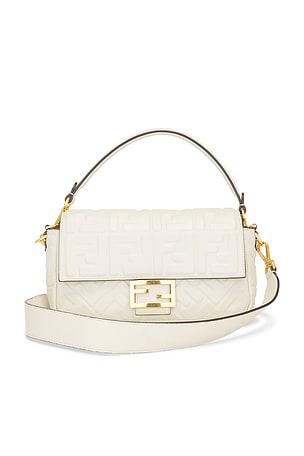 Fendi Zucca Baguette Shoulder Bag FWRD Renew