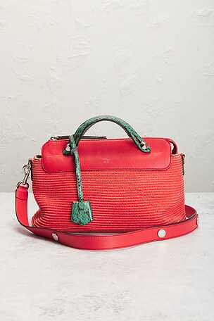 FWRD Renew Fendi By the Way Handbag in Red