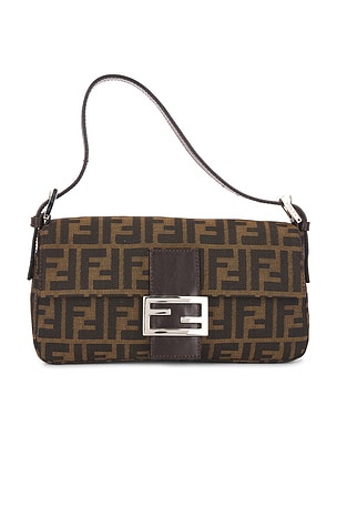 Fendi Zucca Baguette Shoulder Bag FWRD Renew