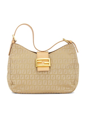 Fendi Zucchino Canvas Shoulder Bag FWRD Renew