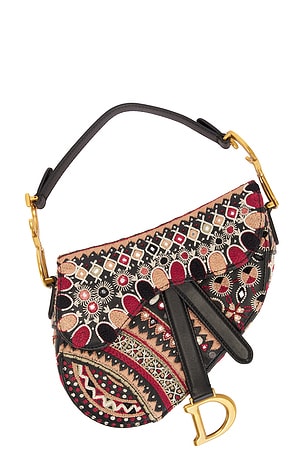 Dior Embroidered Saddle Bag FWRD Renew