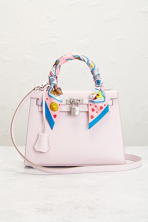 FWRD Renew Hermes Epsom Kelly 25 Handbag in Mauve