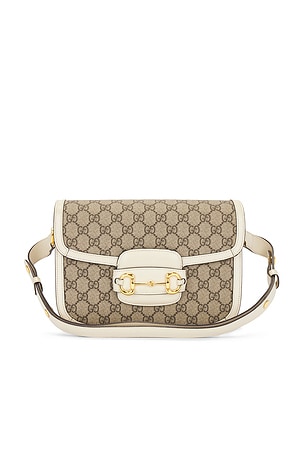 Gucci GG Horsebit Supreme Shoulder Bag FWRD Renew