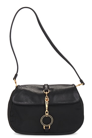 Prada Leather Shoulder Bag FWRD Renew