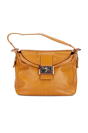 Fendi Leather Mama Baguette Shoulder Bag FWRD Renew