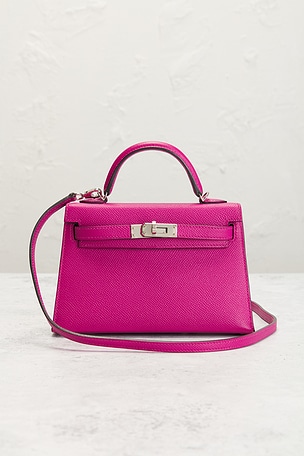 FWRD Renew Hermes Epsom Kelly 20 Handbag in Rose