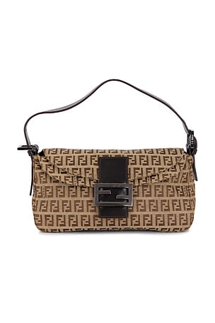 Fendi Zucchino Mama Baguette Shoulder Bag FWRD Renew