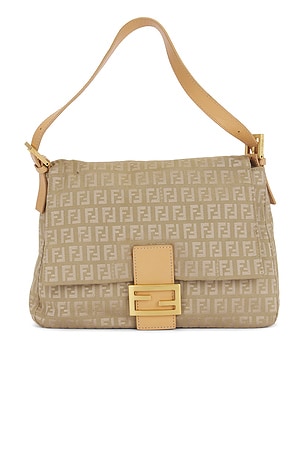 Fendi Zucchino Mama Baguette Shoulder Bag FWRD Renew