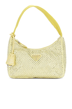 Prada Crystal Embellished Re-Edition 2000 Shoulder Bag FWRD Renew