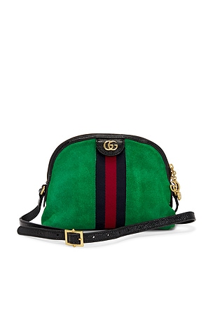 Gucci Suede Shoulder Bag FWRD Renew