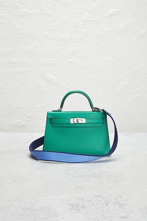 FWRD Renew Hermes Epsom Kelly 20 Handbag in Green