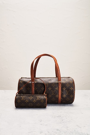 FWRD Renew Louis Vuitton Monogram Papillon 30 Shoulder Bag in Brown