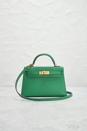 FWRD Renew Hermes Epsom Kelly 20 Handbag in Green