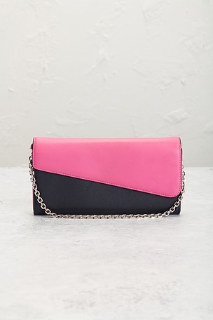 FWRD Renew Dior Long Wallet On Chain in Pink