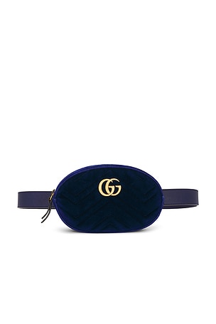 Gucci Velvet GG Marmont Waist Bag FWRD Renew