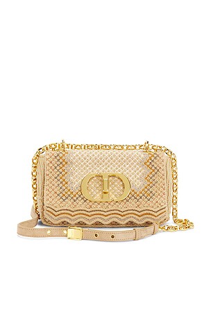 Dior Embroidered Caro Shoulder Bag FWRD Renew