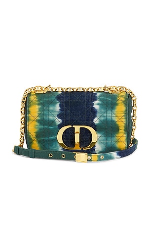 Dior Tie-Dye Denim Caro Shoulder Bag FWRD Renew